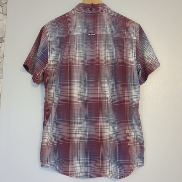 Mountain Equipment Shirt Mens Medium Button Up Plaid Outdoor Gorpcore Hiking - Picture 2 of 8